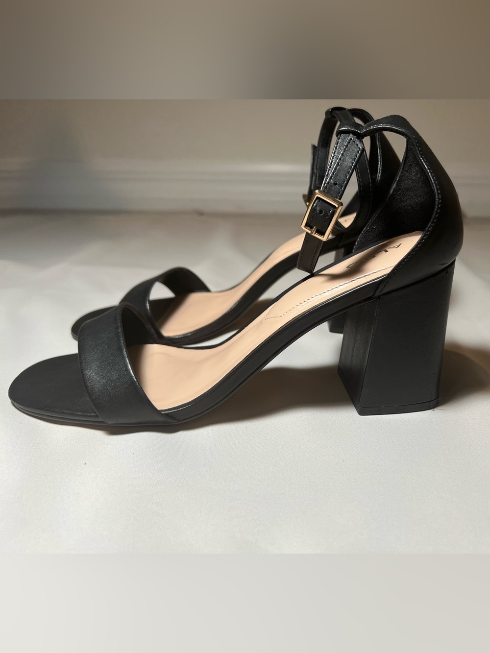 ALDO Black Block Heel Ankle Strap Sandals – Size 8 (EU 38.5) - Picture 9 of 11